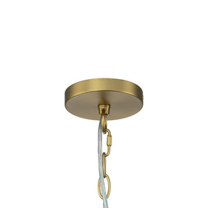 LightFixturesUSA-French Art Deco Brass Green Swirl Glass Round Tiered Chandelier-Chandelier-21 in-