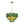 LightFixturesUSA-French Art Deco Brass Green Swirl Glass Round Tiered Chandelier-Chandelier-21 in-