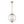 LightFixturesUSA-French Brass Candle Style Clear Glass Globe Pendant Light-Pendant Light-15.7 in-