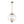 LightFixturesUSA-French Brass Candle Style Clear Glass Globe Pendant Light-Pendant Light-15.7 in-