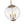LightFixturesUSA-French Brass Candle Style Clear Glass Globe Pendant Light-Pendant Light-15.7 in-