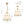 LightFixturesUSA-French Brass Large White Fabric Drum Lantern Chandelier-Chandelier-22.8 in-