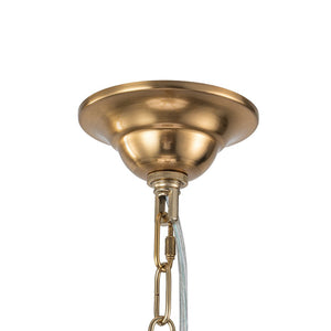LightFixturesUSA - French Classic Brass Scrolling Candle Style Chandelier - Chandelier - 28.7 in. - 