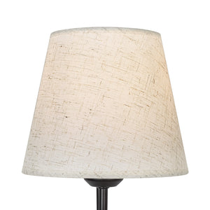 LightFixturesUSA-French Country 1-Light Beige Fabric Cone Armed Wall Sconce-Wall Sconce-2 Packs-