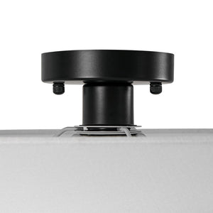 LightFixturesUSA - French Country 2 - Tier White Linen Conical Semi Flush Mount - Ceiling Light - 19.7 in - 