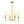 LightFixturesUSA - French Country 4 - Light Fabric Round Candle Style Chandelier - Chandelier - Brass - 