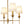 LightFixturesUSA - French Country 4 - Light Fabric Round Candle Style Chandelier - Chandelier - Brass - 