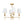 LightFixturesUSA - French Country 4 - Light Fabric Round Candle Style Chandelier - Chandelier - Brass - 