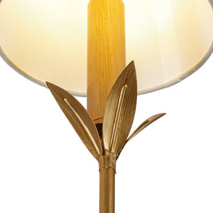 LightFixturesUSA - French Country 4 - Light Fabric Round Candle Style Chandelier - Chandelier - Brass - 