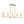Load image into Gallery viewer, LightFixturesUSA - French Country 5 - Light Fabric Shade Candle Linear Island Chandelier - Chandelier - Brass - 
