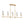 LightFixturesUSA - French Country 5 - Light Fabric Shade Candle Linear Island Chandelier - Chandelier - Brass - 