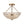LightFixturesUSA-French Country Antique Round Crystal Cage Semi Flush Mount-Chandelier-15.7 in-