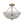 LightFixturesUSA-French Country Antique Round Crystal Cage Semi Flush Mount-Chandelier-15.7 in-