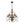 LightFixturesUSA-French Country Antique Weathered Wood Candle Chandelier-Chandelier-22.6 in-