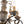LightFixturesUSA-French Country Antique Weathered Wood Candle Chandelier-Chandelier-22.6 in-