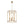 LightFixturesUSA-French Country Distressed Gold Candle Style Cylinder Lantern Chandelier-Chandelier-Gold-