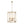 LightFixturesUSA-French Country Distressed Gold Candle Style Cylinder Lantern Chandelier-Chandelier-Gold-