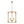 LightFixturesUSA-French Country Distressed Gold Candle Style Cylinder Lantern Chandelier-Chandelier-Gold-