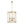 LightFixturesUSA-French Country Distressed Gold Candle Style Cylinder Lantern Chandelier-Chandelier-Gold-