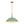 LightFixturesUSA - French Country Distressed Teal Gold Flat Dome Metal Pendant - Pendant Light - 18.5 in (Pre - Order) - 