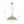 LightFixturesUSA - French Country Distressed Teal Gold Flat Dome Metal Pendant - Pendant Light - 18.5 in (Pre - Order) - 