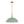 LightFixturesUSA - French Country Distressed Teal Gold Flat Dome Metal Pendant - Pendant Light - 18.5 in (Pre - Order) - 