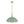 LightFixturesUSA - French Country Distressed Teal Gold Flat Dome Metal Pendant - Pendant Light - 18.5 in (Pre - Order) - 