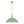 LightFixturesUSA - French Country Distressed Teal Gold Flat Dome Metal Pendant - Pendant Light - 18.5 in (Pre - Order) - 
