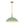 LightFixturesUSA - French Country Distressed Teal Gold Flat Dome Metal Pendant - Pendant Light - 18.5 in (Pre - Order) - 