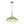 LightFixturesUSA - French Country Distressed Teal Gold Flat Dome Metal Pendant - Pendant Light - 18.5 in (Pre - Order) - 