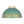 LightFixturesUSA - French Country Weathered Gilded Patina Teal Dome Flush Mount - Pendant Light - 13.8 in - 