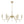 LightFixturesUSA - French Country White Wood Brass Iron Candle Chandelier - Chandelier - 38 in - 