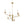 LightFixturesUSA - French Cylinder Ribbed Glass Round Tiered Candle Chandelier - Chandelier - Brass - 