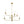 LightFixturesUSA - French Cylinder Ribbed Glass Round Tiered Candle Chandelier - Chandelier - Brass - 