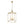 LightFixturesUSA - French Distressed Gold Candle Square Lantern Chandelier - Chandelier - 17.3 in - 