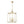 LightFixturesUSA - French Distressed Gold Candle Square Lantern Chandelier - Chandelier - 17.3 in - 