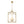 LightFixturesUSA - French Distressed Gold Candle Square Lantern Chandelier - Chandelier - 17.3 in - 