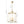 LightFixturesUSA - French Distressed Gold Candle Square Lantern Chandelier - Chandelier - 17.3 in - 