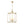 LightFixturesUSA - French Distressed Gold Candle Square Lantern Chandelier - Chandelier - 17.3 in - 