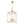 LightFixturesUSA - French Distressed Gold Candle Square Lantern Chandelier - Chandelier - 17.3 in - 