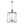 LightFixturesUSA-French Distressed Gold Candle Square Lantern Chandelier-Chandelier-21.7 in/Black-