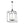 LightFixturesUSA-French Distressed Gold Candle Square Lantern Chandelier-Chandelier-21.7 in/Black-