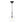 LightFixturesUSA - French Farmhouse 1 - Light Glass Bell Kitchen Pendant Light - Pendant Light - Black - 