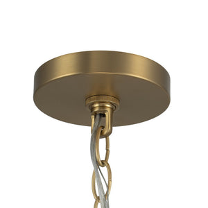 LightFixturesUSA - French Farmhouse 5 - Light Brass Candle Style Chandelier - Chandelier - Brass - 