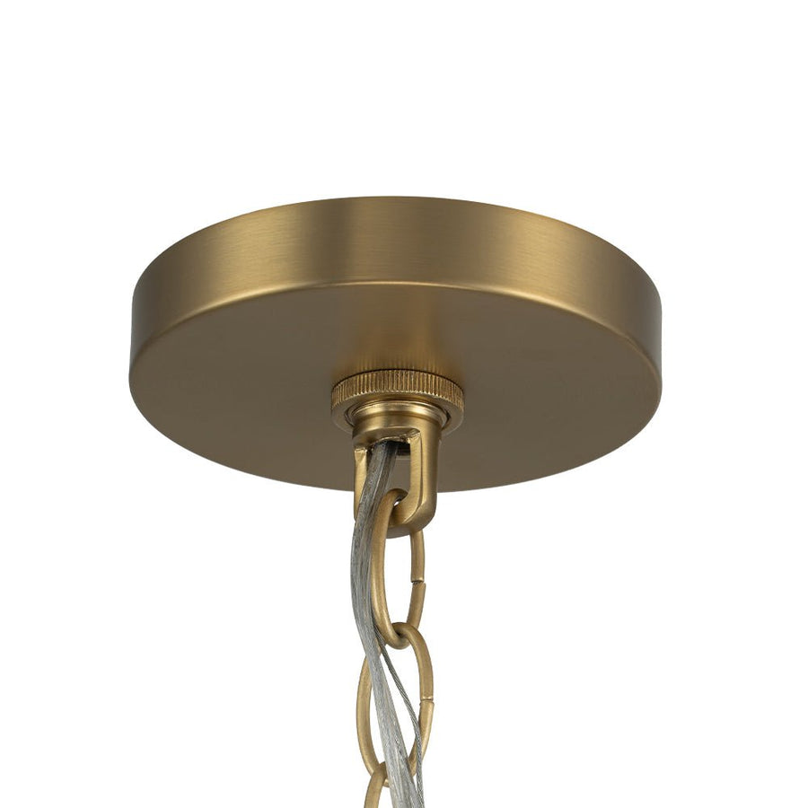 LightFixturesUSA - French Farmhouse 5 - Light Brass Candle Style Chandelier - Chandelier - Brass - 