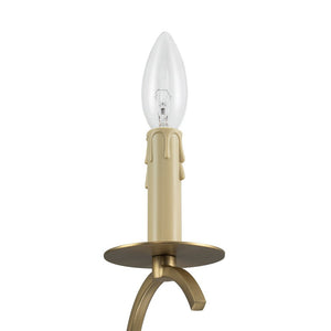LightFixturesUSA - French Farmhouse 5 - Light Brass Candle Style Chandelier - Chandelier - Brass - 
