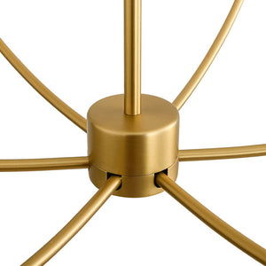 LightFixturesUSA - French Farmhouse Brass 2 - Tiered Candle Style Chandelier - Chandelier - Brass - 