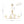 LightFixturesUSA - French Luxe Brass 4 - Light White Linen Shade Candle Chandelier - Chandelier - Brass - 