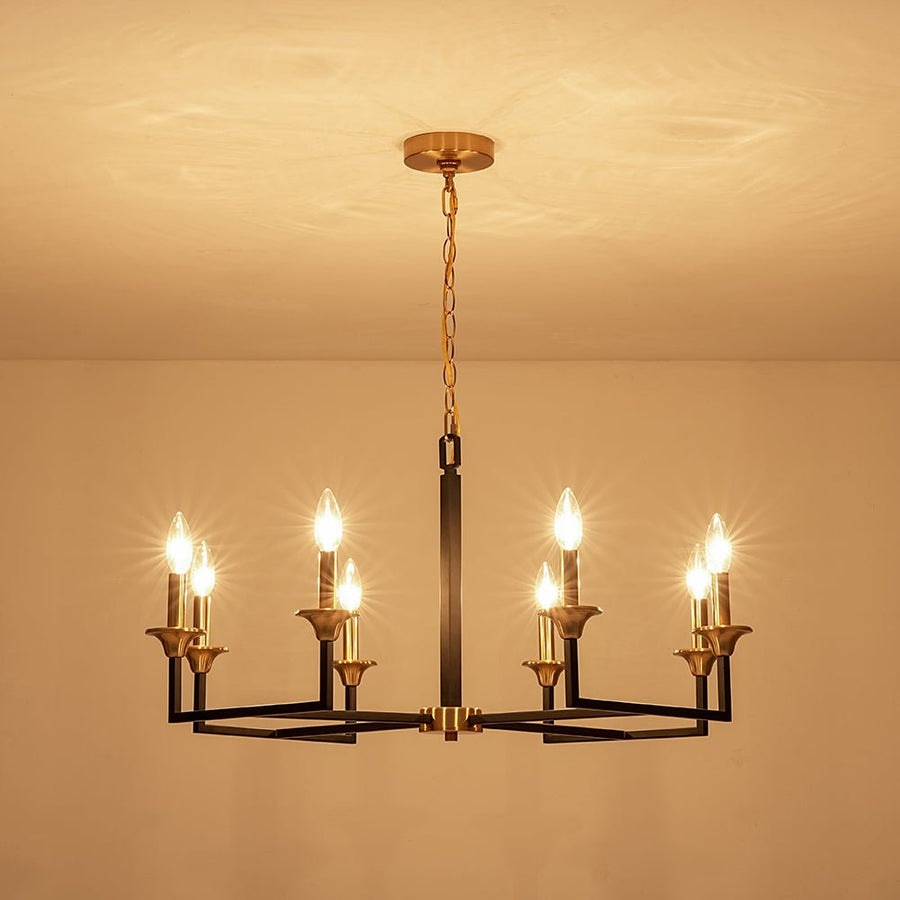 LightFixturesUSA - French Modern 8 - Light Candle Chandelier - Chandelier - 8 - Lt - 