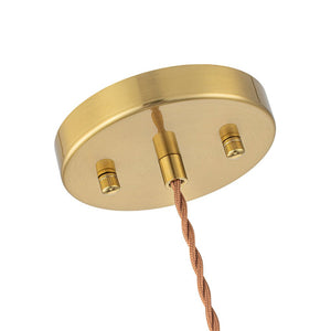 LightFixturesUSA - French Retro 1 - Light Clear Ribbed Glass Dome Pendant - Pendant Light - 15 in (Pre - Order & 2 - 3 Weeks) - 